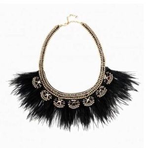 Stella & Dot Harper Feather Statement Necklace